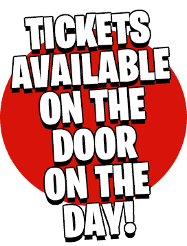 Tickets available on the door, on the day!